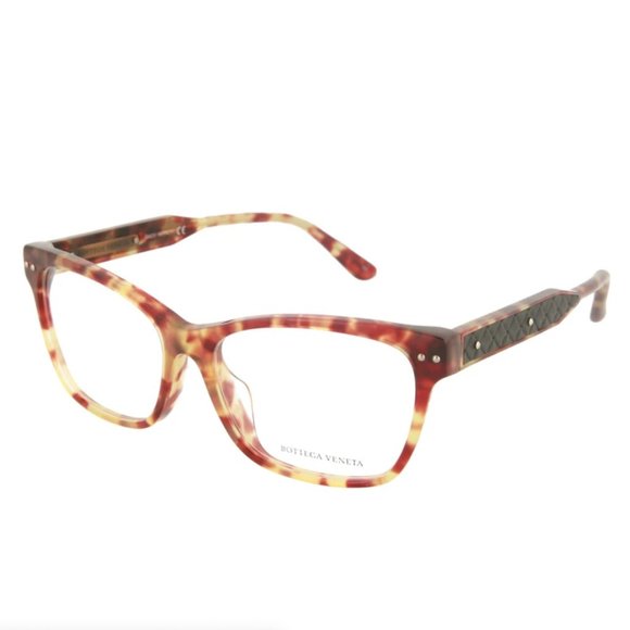 Bottega Veneta Women's Red Havana Tortoise Cat Eye Glasses!
